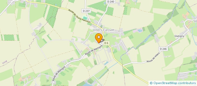 localisation de l'entreprise MADAME JANINE HELAINE  VILLERS-CANIVET