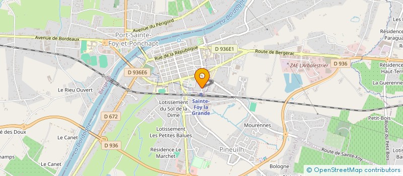 localisation de l'entreprise MADAME JANINE JOVIN à SAINTE-FOY-LA-GRANDE