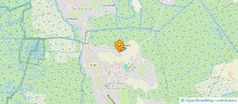 localisation de l'entreprise MADAME JANINE JULES  SAINT-MALO-DE-GUERSAC