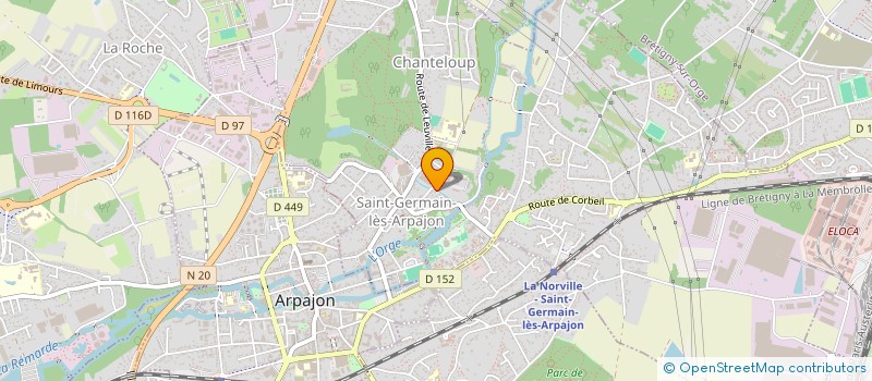 localisation de l'entreprise MADAME JANINE LABBE à SAINT-GERMAIN-LES-ARPAJON