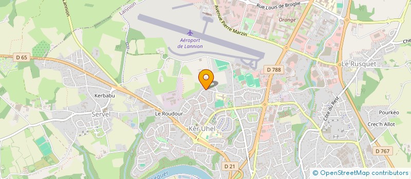 localisation de l'entreprise MADAME JANINE LAINE à LANNION