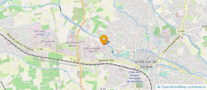 localisation de l'entreprise MADAME JANINE LAUGIER  L'ISLE-SUR-LA-SORGUE