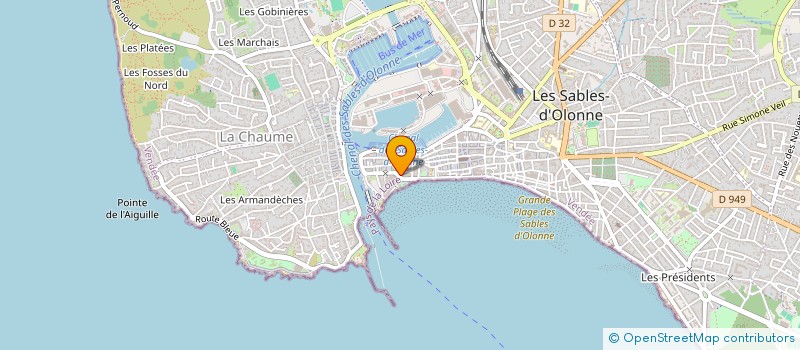 localisation de l'entreprise MADAME JANINE LE GALL à LES SABLES D'OLONNE