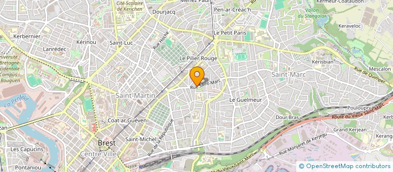 localisation de l'entreprise MADAME JANINE LE PAPE  BREST