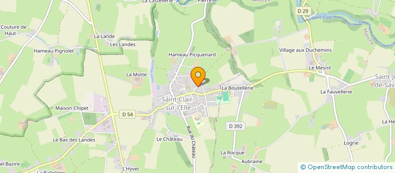 localisation de l'entreprise MADAME JANINE LECONTE  SAINT-CLAIR-SUR-L'ELLE