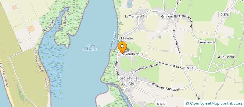 localisation de l'entreprise MADAME JANINE LECORDIER  REGNEVILLE-SUR-MER