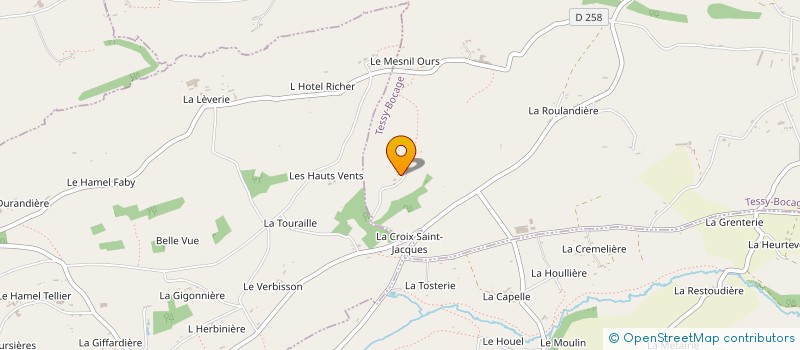 localisation de l'entreprise MADAME JANINE LEGRAND à TESSY-BOCAGE