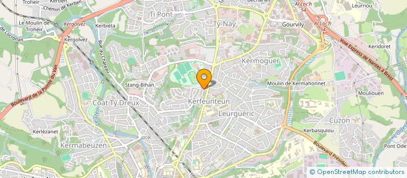 localisation de l'entreprise MADAME JANINE MAISONNEUVE à QUIMPER
