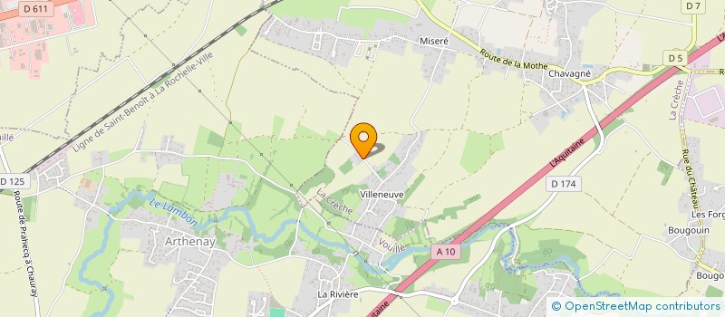 localisation de l'entreprise MADAME JANINE MAIXANDEAU  LA CRECHE