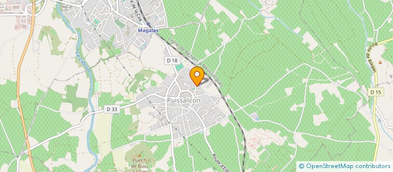 localisation de l'entreprise MADAME JANINE MAURY  PUISSALICON