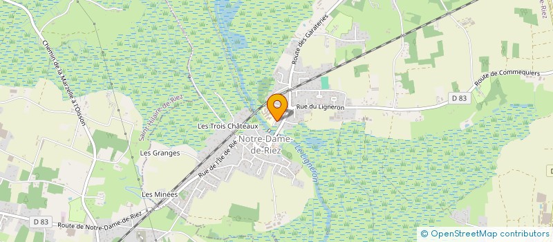 localisation de l'entreprise MADAME JANINE MIREUX  NOTRE-DAME-DE-RIEZ