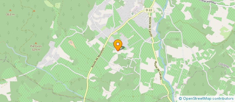 localisation de l'entreprise MADAME JANINE MOREAU DE MELEN  COTIGNAC