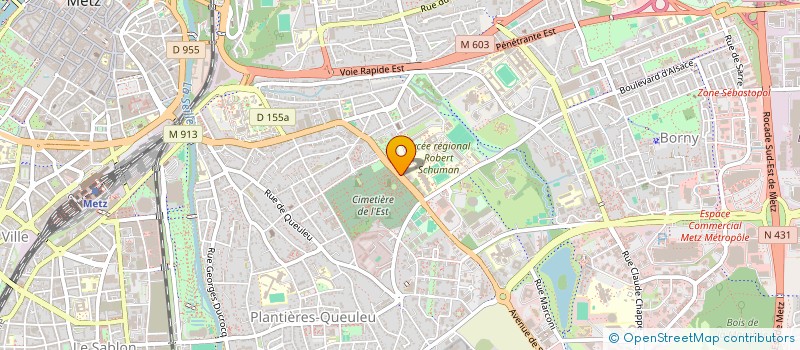 localisation de l'entreprise MADAME JANINE MOURTIER à METZ