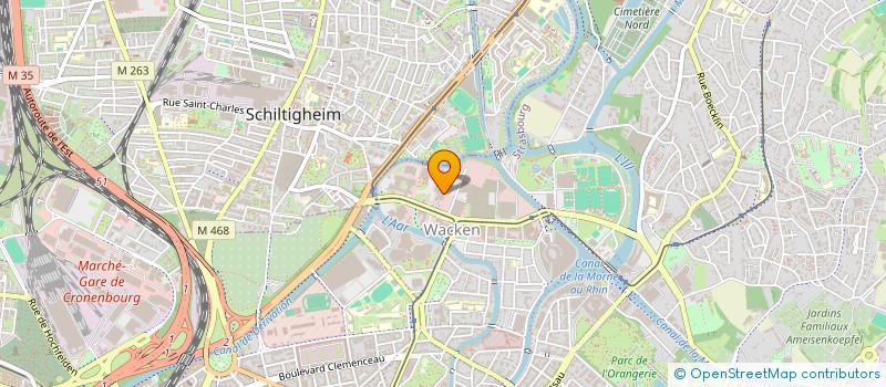 localisation de l'entreprise MADAME JANINE MULLER à STRASBOURG