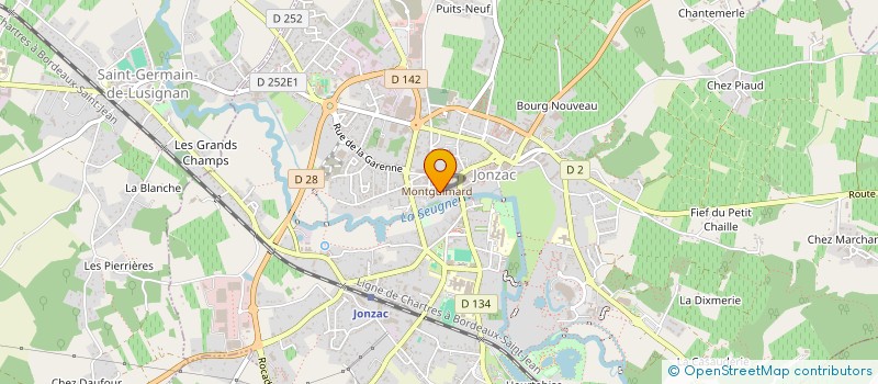 localisation de l'entreprise MADAME JANINE NOEL-TOLLET  JONZAC