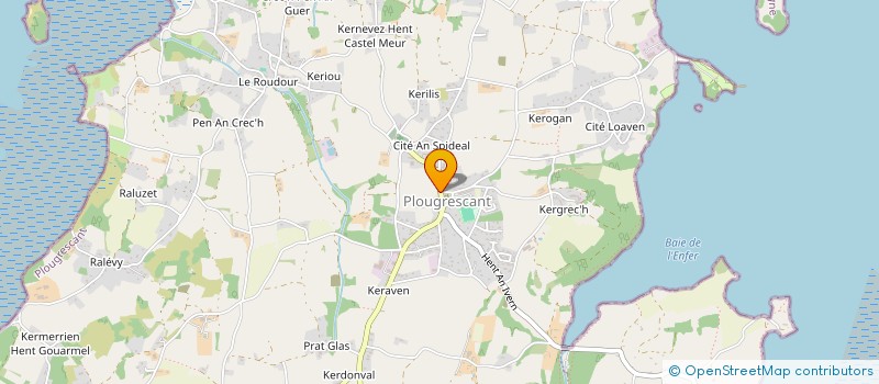 localisation de l'entreprise MADAME JANINE OKUPNIK  PLOUGRESCANT