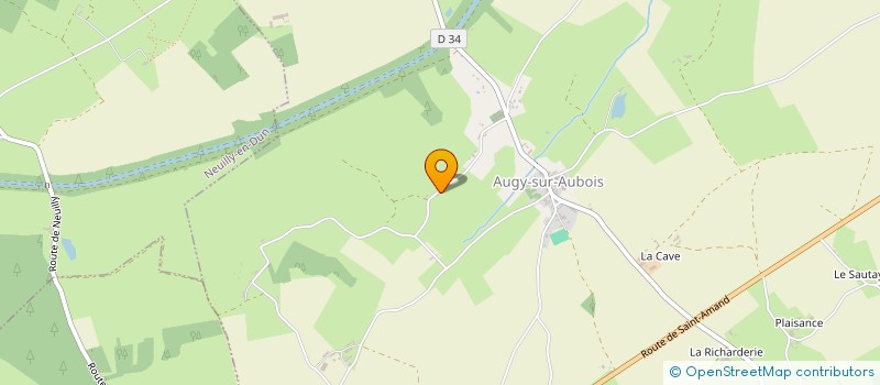 localisation de l'entreprise MADAME JANINE PERINAUD  AUGY-SUR-AUBOIS