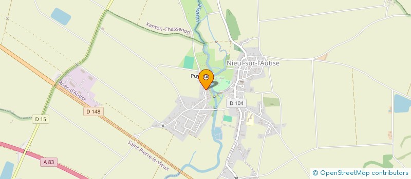 localisation de l'entreprise MADAME JANINE POITIERS  RIVES-D'AUTISE