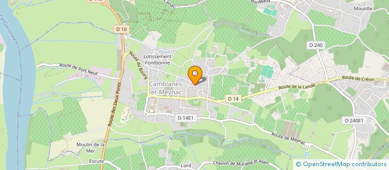 localisation de l'entreprise MADAME JANINE RAPIN  CAMBLANES-ET-MEYNAC