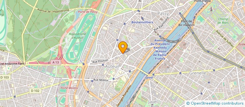 localisation de l'entreprise MADAME JANINE RICORD  PARIS