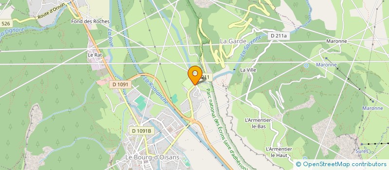 localisation de l'entreprise MADAME JANINE RODIER  LES DEUX ALPES