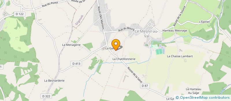 localisation de l'entreprise MADAME JANINE SAUVEY à LE MESNIL-AU-VAL