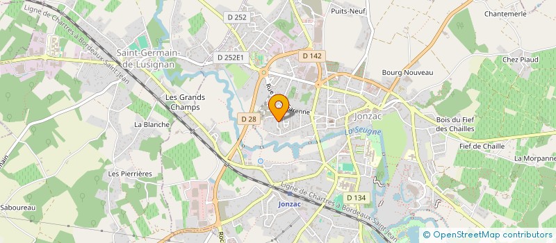 localisation de l'entreprise MADAME JANINE TARTEAU  JONZAC