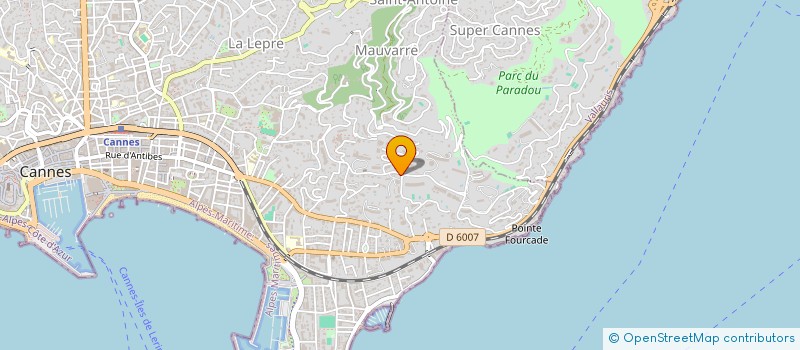 localisation de l'entreprise MADAME JANINE THIRY à CANNES
