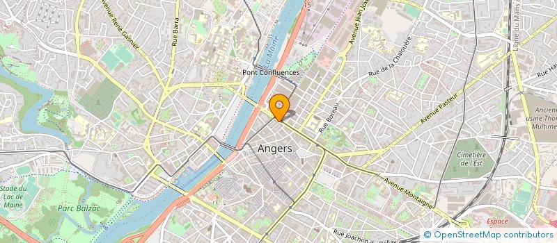 localisation de l'entreprise MADAME JANINE THOMAS à ANGERS