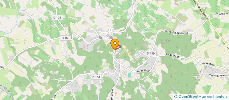 localisation de l'entreprise MADAME JANINE VAYSSE  ROUSSILLON