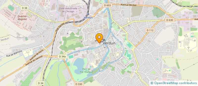 localisation de l'entreprise MADAME JANINE WANHAM à VERDUN