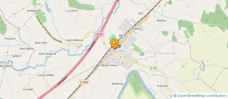 localisation de l'entreprise MADAME JANIQUE BELLOCQ  REALVILLE