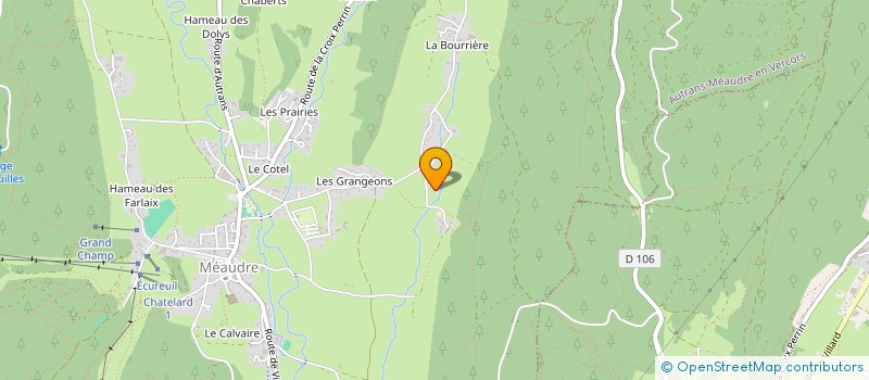 localisation de l'entreprise MADAME JANIQUE TESSIER  AUTRANS-MEAUDRE EN VERCORS