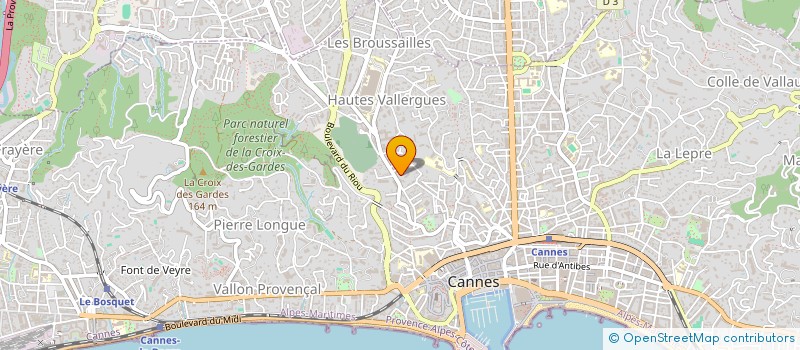 localisation de l'entreprise MADAME JANIQUE WALLON à CANNES