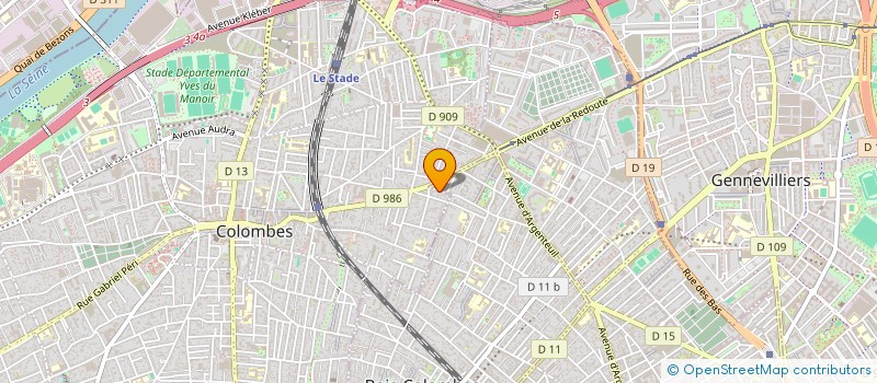 localisation de l'entreprise MADAME JANIRA BARKOUZ TRIANO à COLOMBES