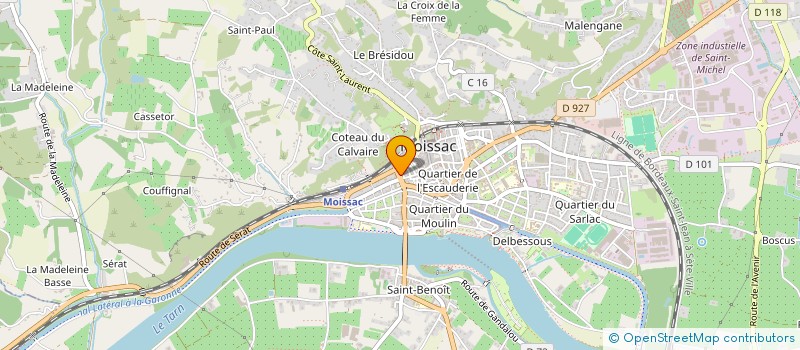 localisation de l'entreprise MADAME JANIS FRANCAZAL  MOISSAC