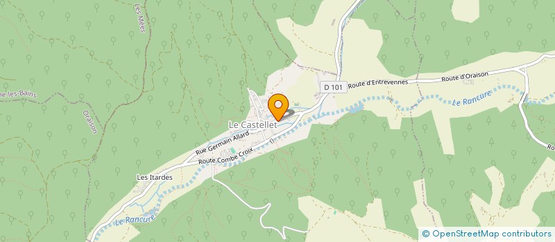 localisation de l'entreprise MADAME JANIS PIAGET  LE CASTELLET