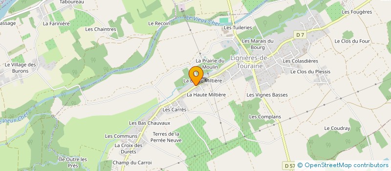 localisation de l'entreprise MADAME JANNICK BOILET à LIGNIERES-DE-TOURAINE