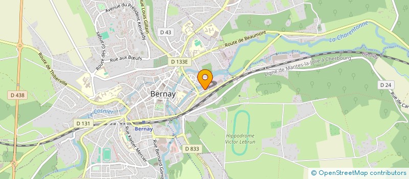 localisation de l'entreprise MADAME JANNICKE GIMENEZ  BERNAY