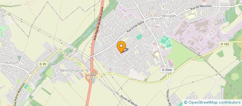 localisation de l'entreprise MADAME JANNINE DELDREVE  WINGLES