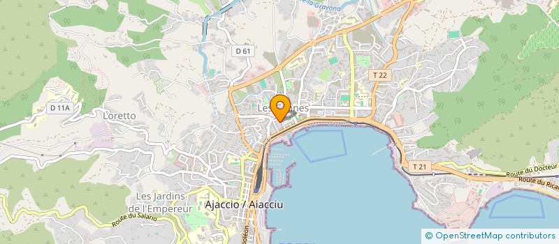 localisation de l'entreprise MADAME JANNINE MATRAJA à AJACCIO