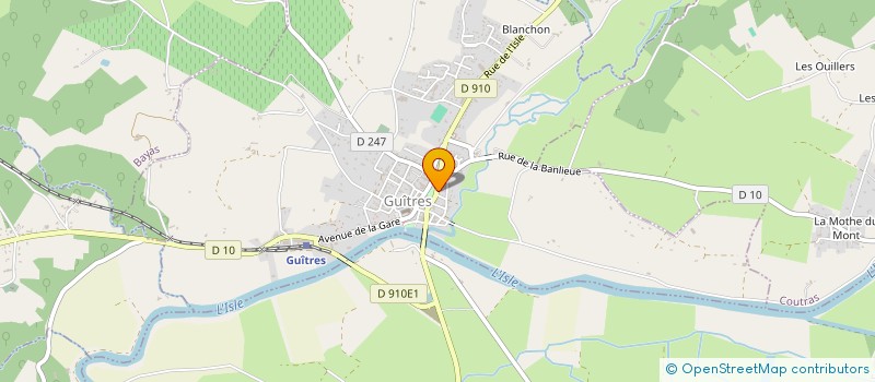 localisation de l'entreprise MADAME JANNY MANSON  GUITRES