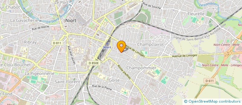 localisation de l'entreprise MADAME JANY DAVID-COUSIN  NIORT