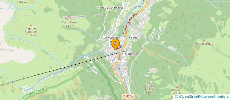 localisation de l'entreprise MADAME JANY MANVIEU à CAUTERETS
