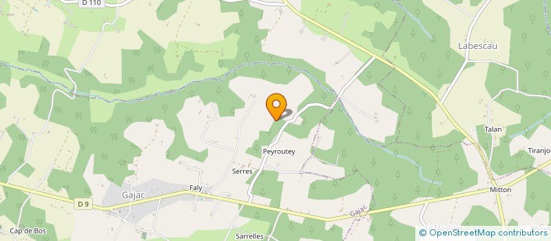 localisation de l'entreprise MADAME JANY THOMAS  BIRAC