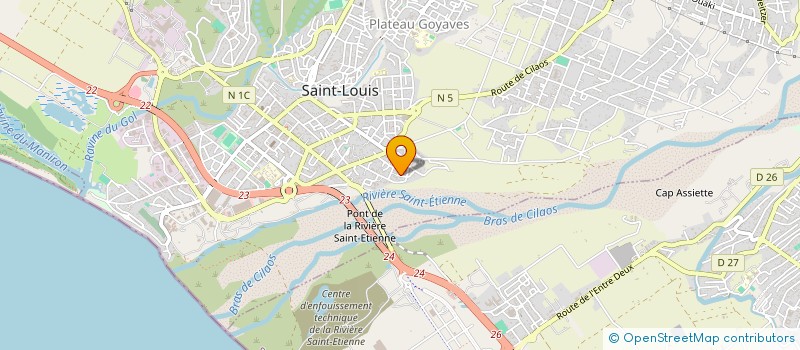 localisation de l'entreprise MADAME JAOFERA JAOZANDRY à SAINT-LOUIS