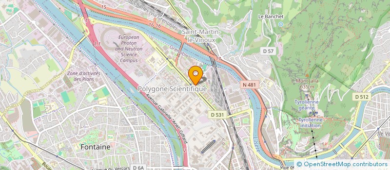 localisation de l'entreprise MADAME JAQUELINE ALVES CAMARGO  GRENOBLE