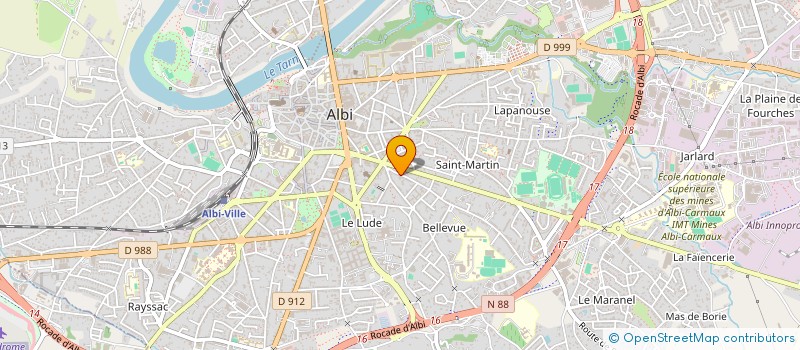 localisation de l'entreprise MADAME JAQUELINE DA SILVA MACEDO à ALBI