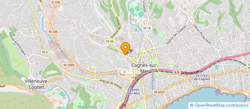 localisation de l'entreprise MADAME JAQUELINE MONTEIRO AFONSO à CAGNES-SUR-MER