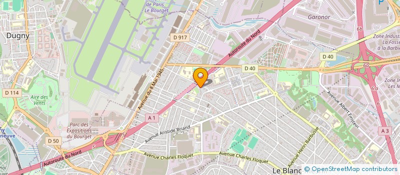 localisation de l'entreprise MADAME JASMEEN-BEVI ABDOUL  LE BLANC-MESNIL